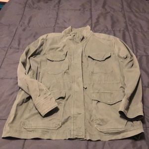 Green utility jacket